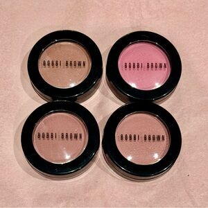 NEW Lot of 4 Bobbi Brown Blush - Pink Rose, Peony, Blushed, Sand Pink $120+ Rtl
